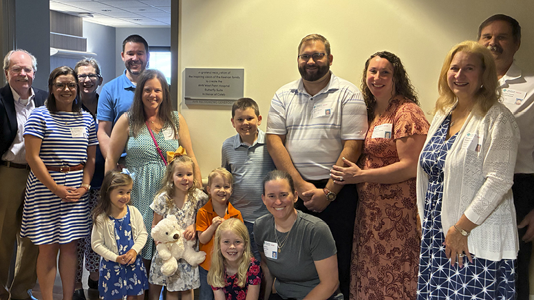 Rededication of the Butterfly Suite at AHN West Penn Hospital with Keenan family