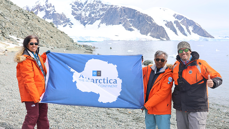 Grama Bhashyam in Antarctica and Patagonia
