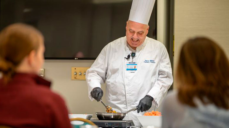 cooking demonstration at AHN