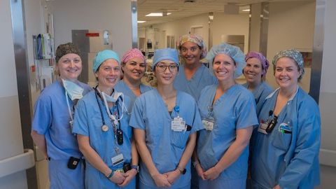 all-female surgical team at AHN Allegheny General Hospital