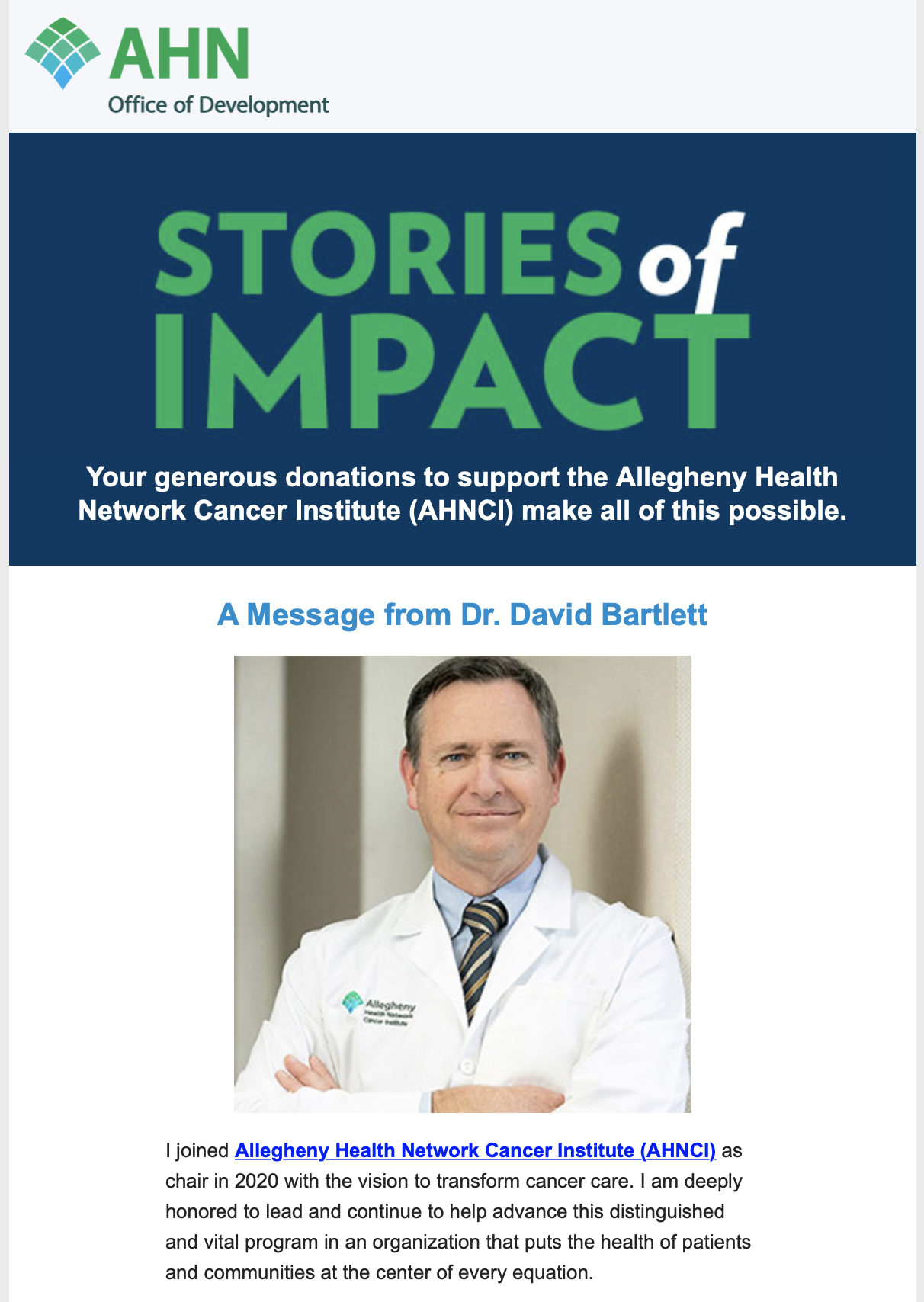 Cancer Institute Newsletter