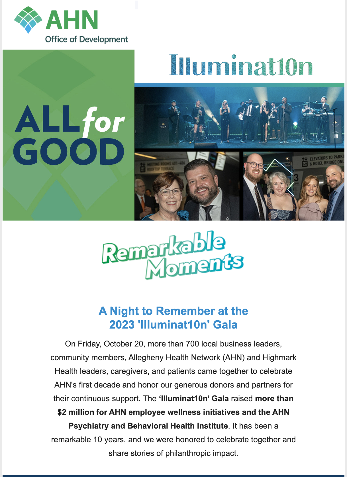 All for Good E-Newsletter Thumbnail