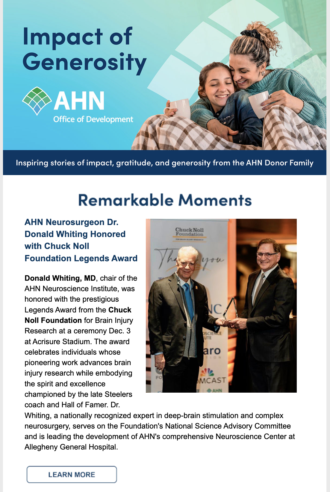 Impact of Generosity E-Newsletter Thumbnail