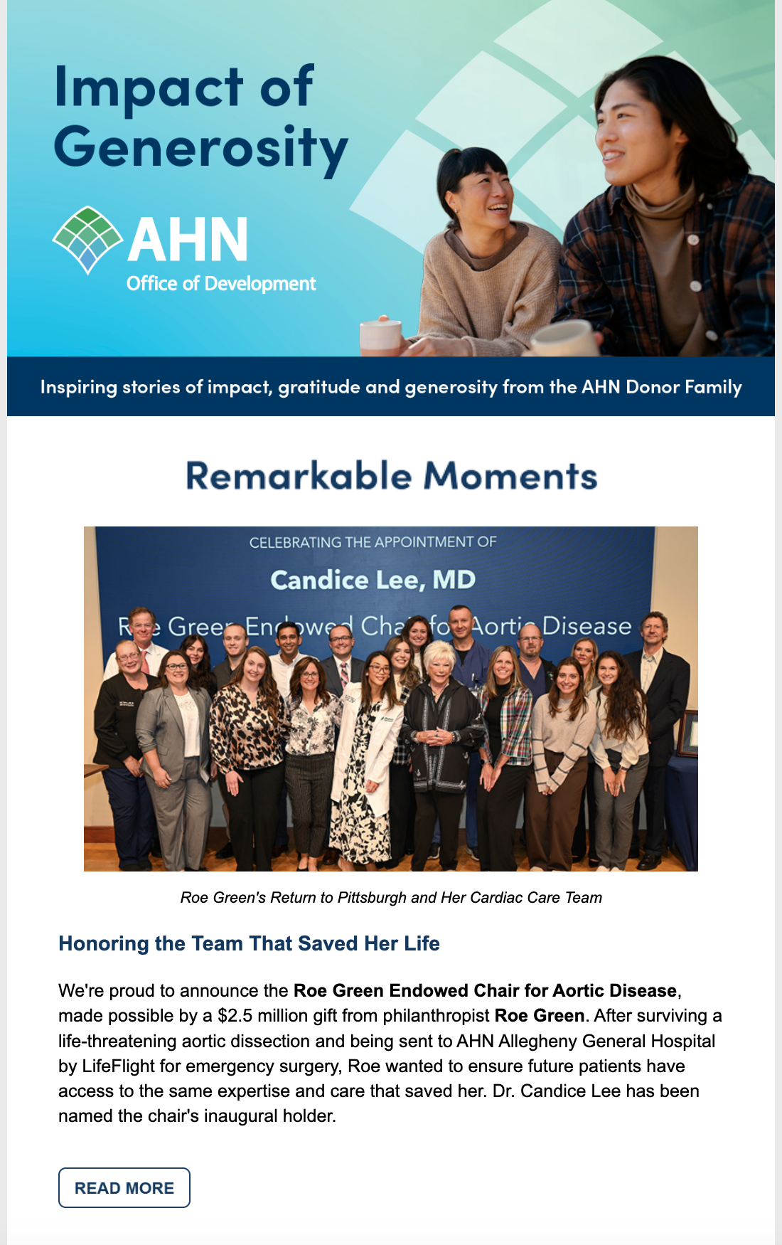 Impact of Generosity E-Newsletter Thumbnail